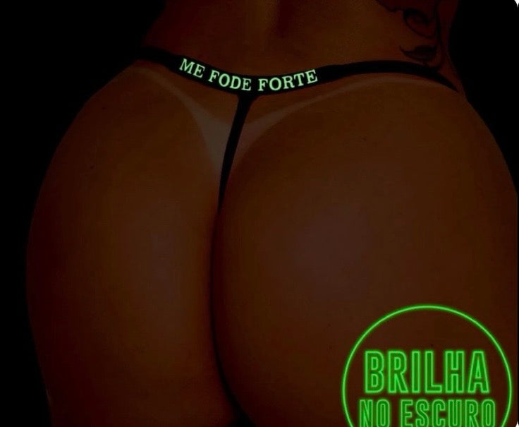Calcinha BRILHA NO ESCURO ❤️‍🔥🔥Novo🔥Frase já pronta