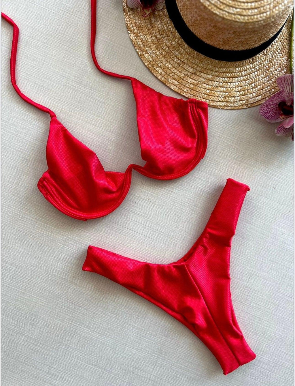 🇧🇷Biquíni Asa Delta Carlota Com/Aro sem Copa/Bojo