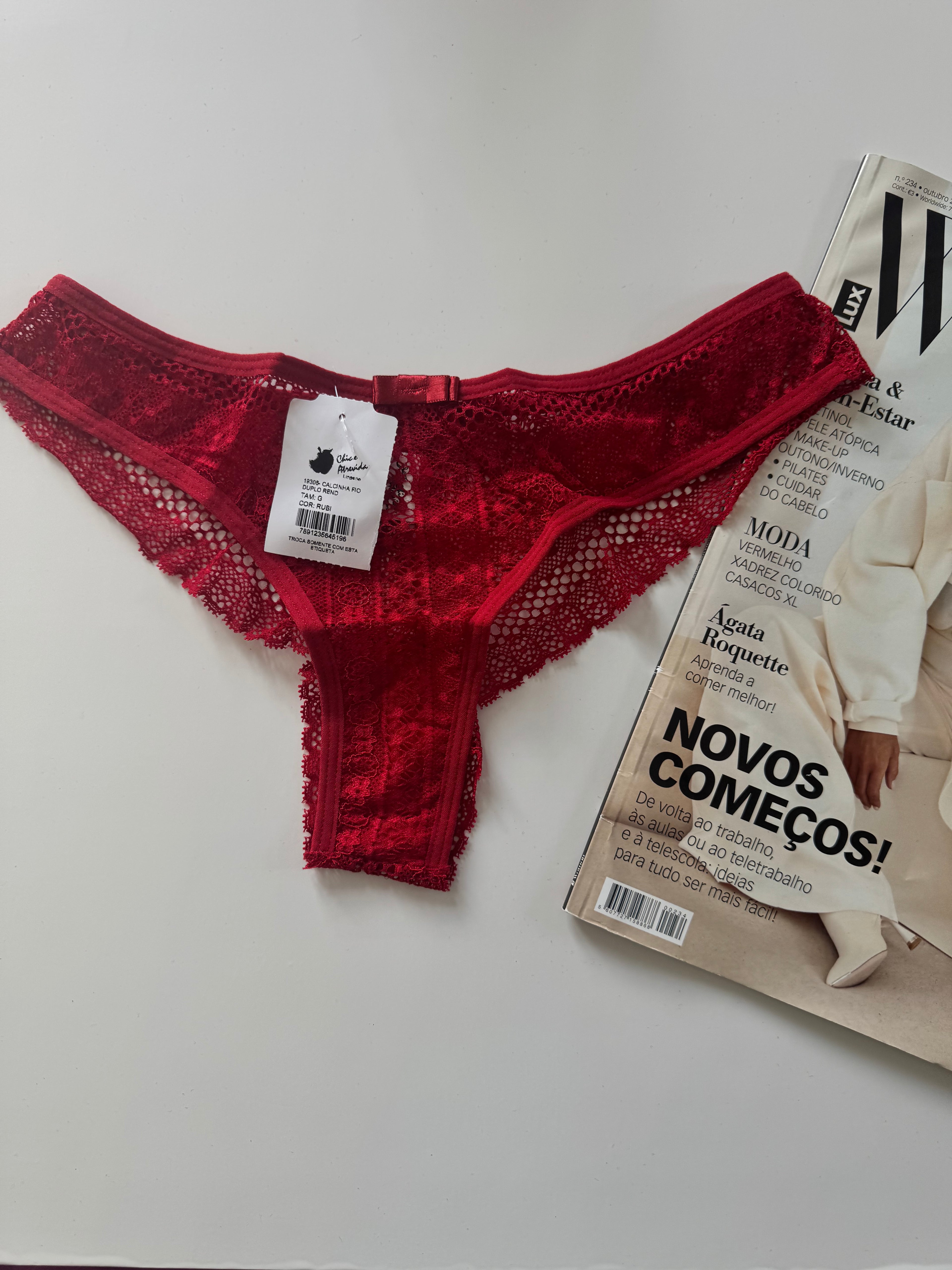 🇧🇷Calcinha Rose em Renda