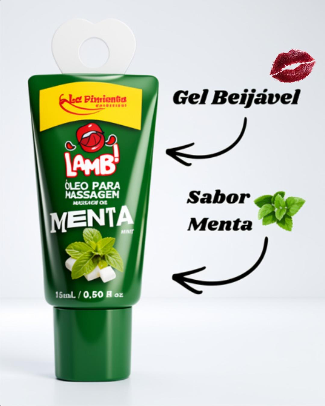 🔥Óleo Beijável com aroma suave de MENTA para sexy oral e beijo grego