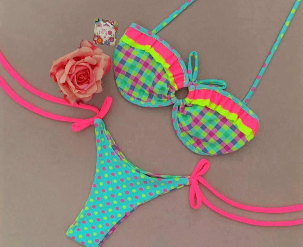 🇧🇷Biquíni Fabricia Colorido