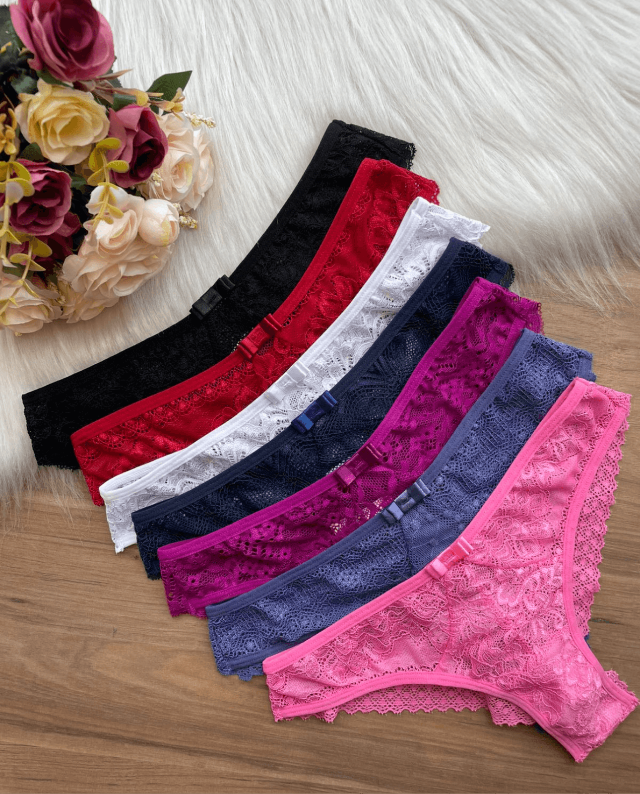 🇧🇷Calcinha Rose em Renda