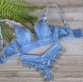 Lingerie Azul Renata – Sofisticada & Confortável