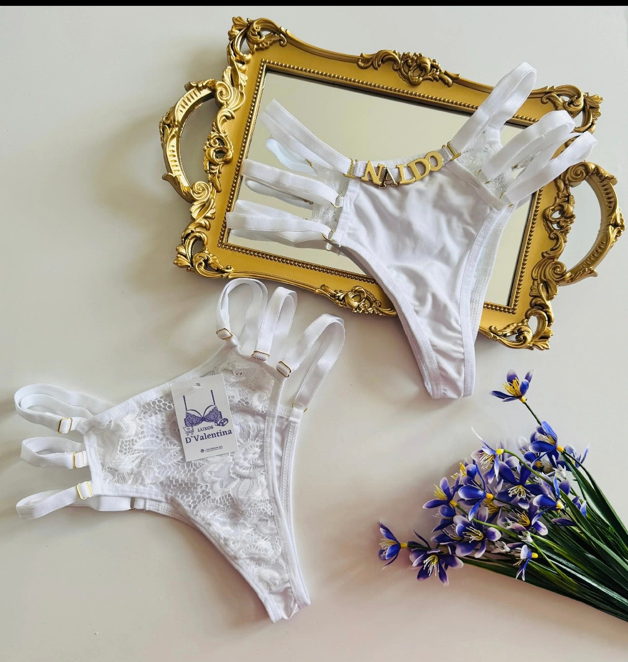 Calcinha com 3 Fitas – Fio Duplo🌹