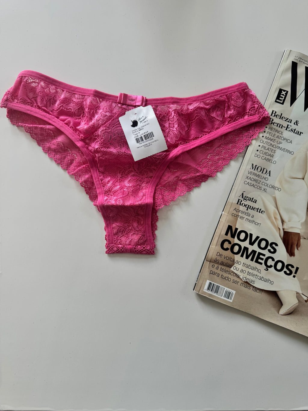 🇧🇷Calcinha Rose em Renda