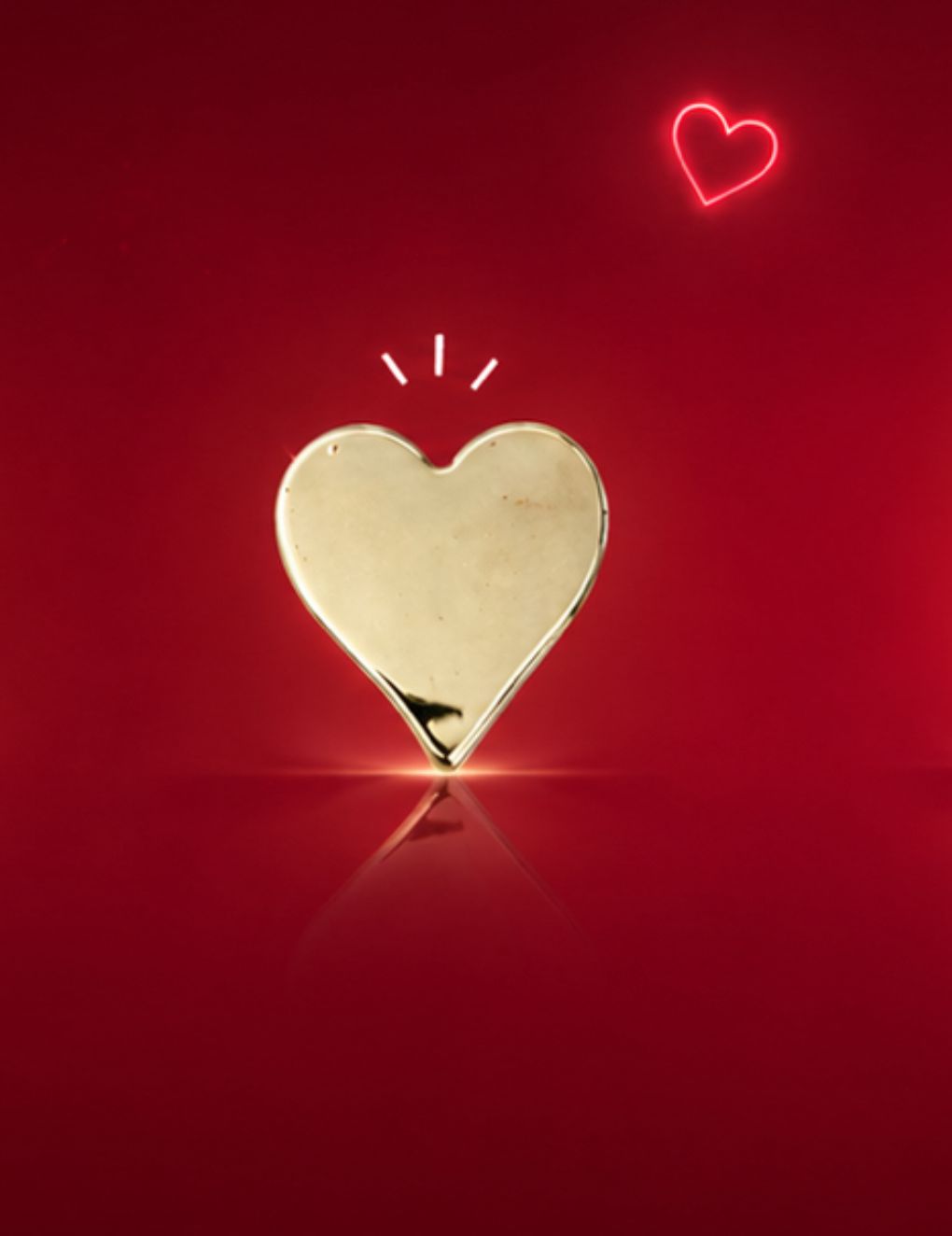 Emoji coração dourado