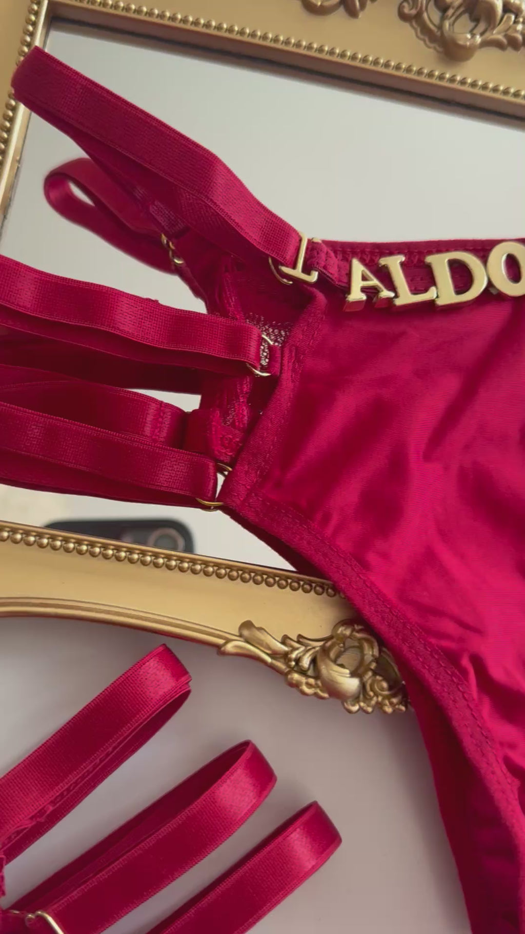 🇧🇷Calcinha Personalizada Vermelha 3 Listras