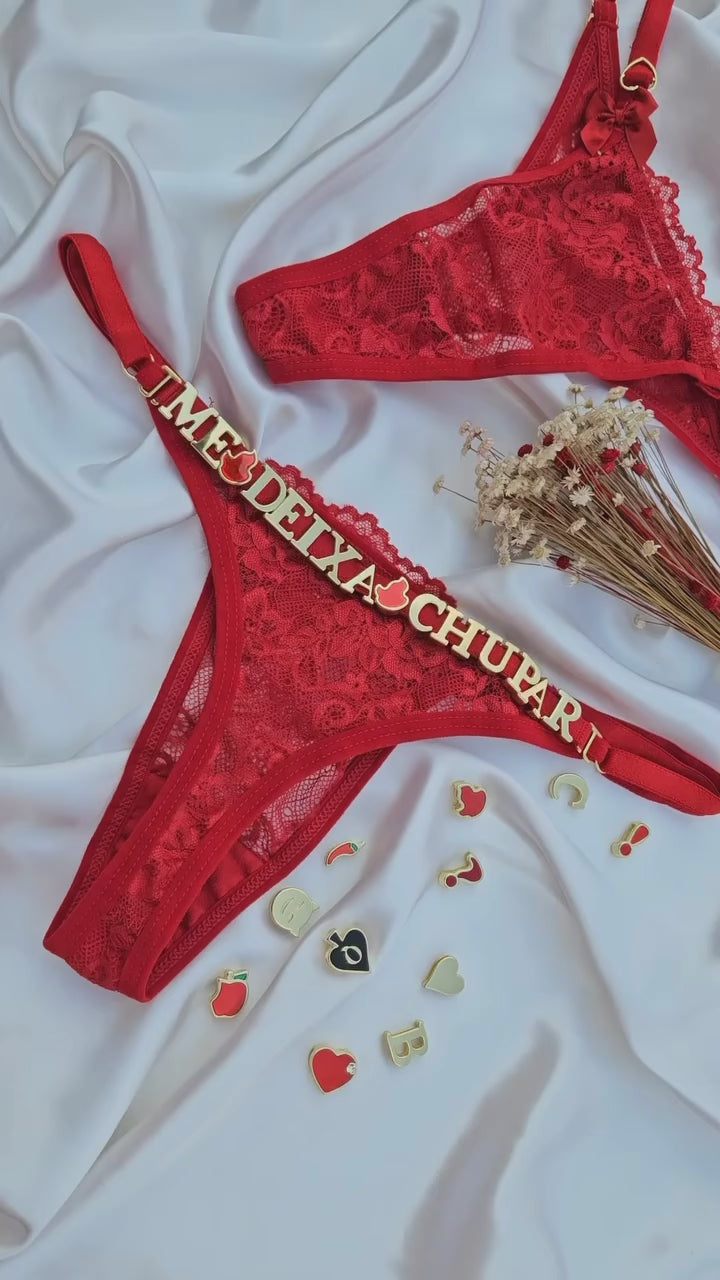 🇧🇷Calcinha Personalizada Larissa 🌹Novidade 🌹